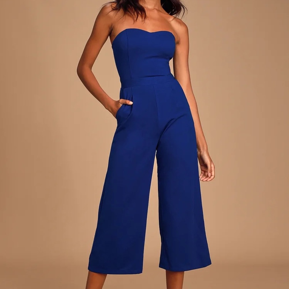 [lulus] royal blue jumpsuit